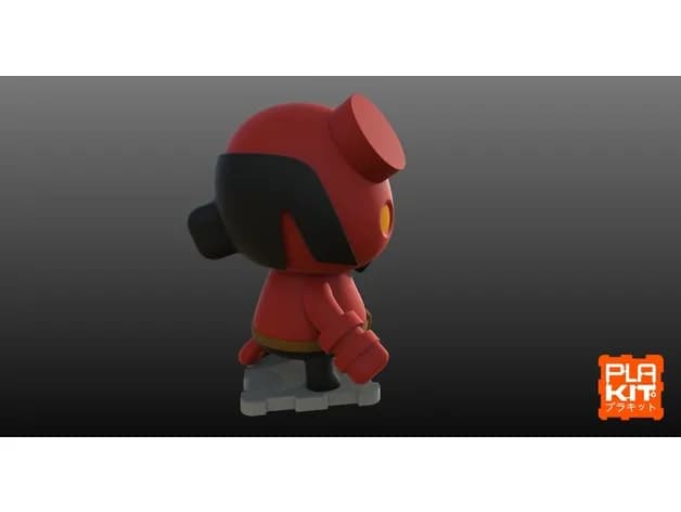 STL - hellboy3 render 2