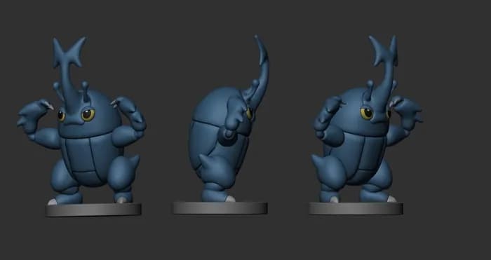 STL - heracross render 3
