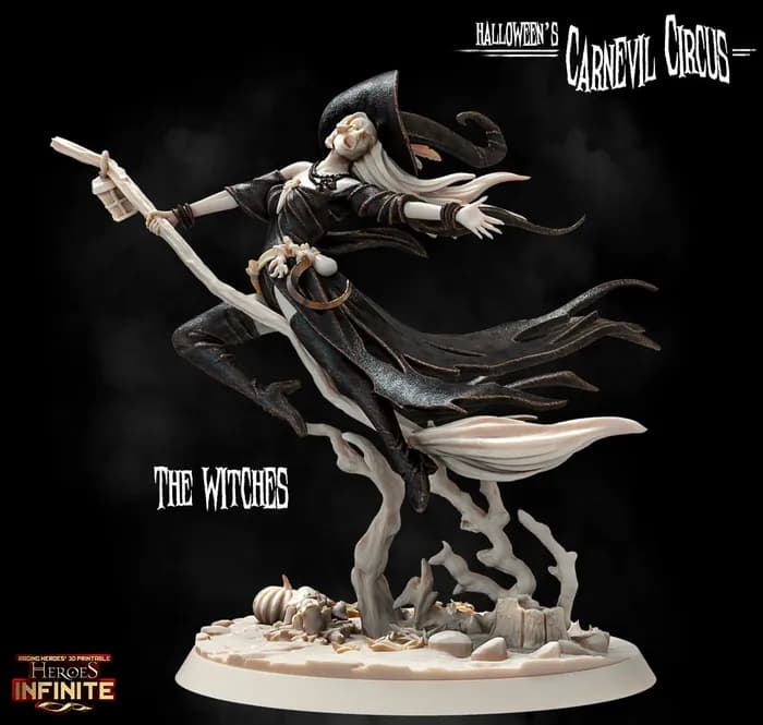 STL - heroes infinite carnevil circus the witch 5 render 4