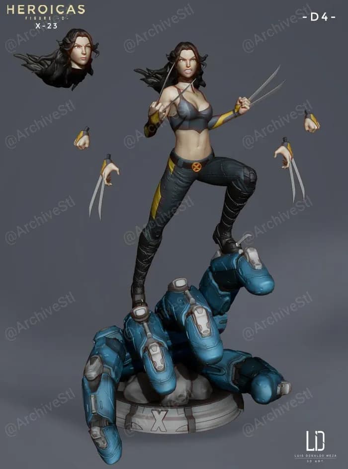 STL - heroicas figure 2 x23 render 1