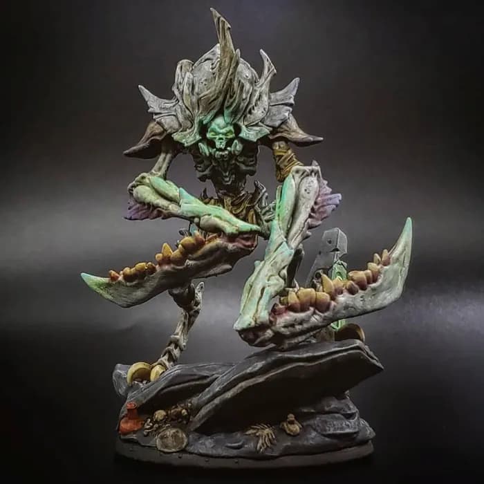STL - hisada the bonescythe undead construct supported rar render 3