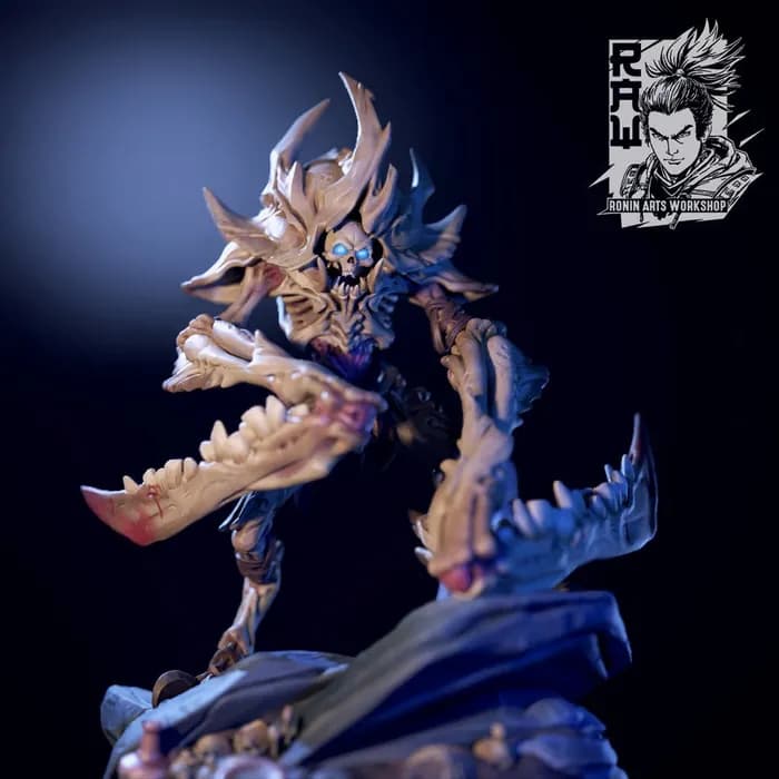 STL - hisada the bonescythe undead construct supported rar render 4