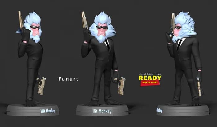 STL - hit monkey render 2