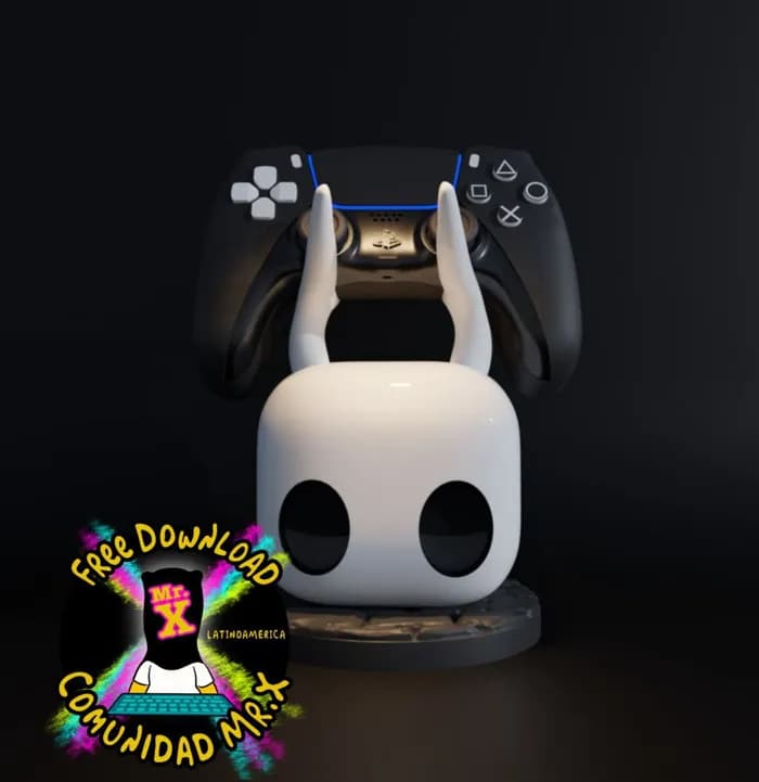STL - hollow knight controller holder by kmorra3d render 1