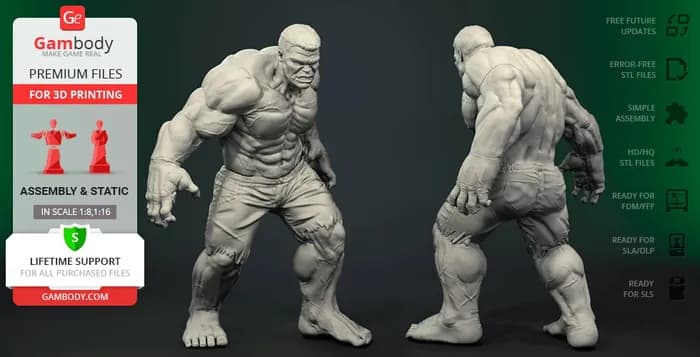 STL - hulk ragnarok fdam render 2