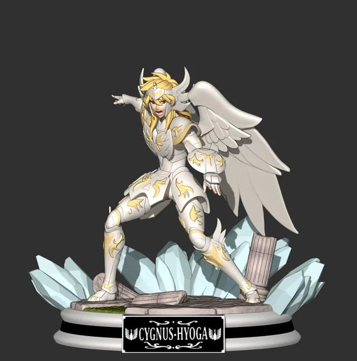 STL - hyoga kamui + extras by kauan bittencourt 3d render 2
