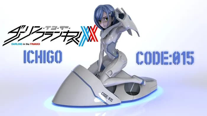 STL - ichigo fanart from darling in the franxx render 1
