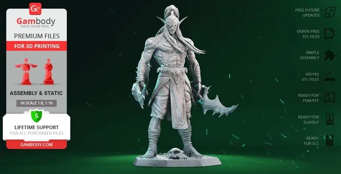 illidan the demon hunter 3d printing