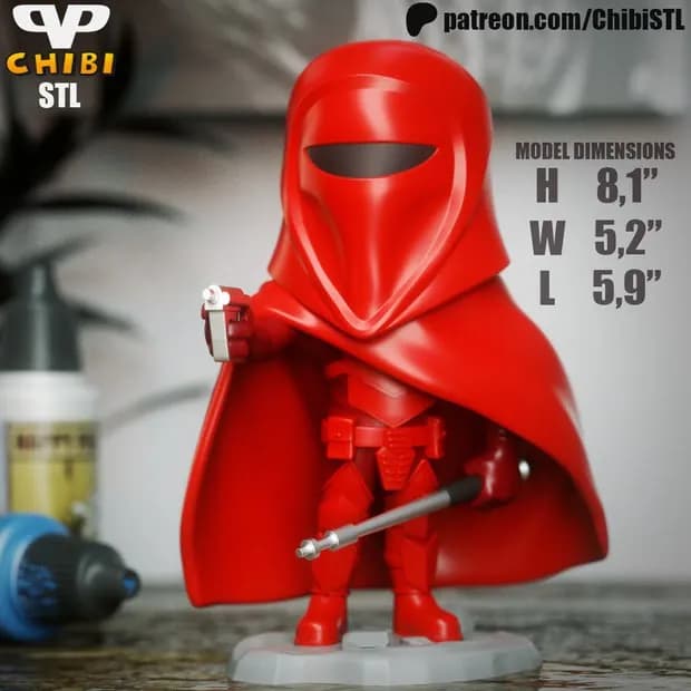 STL - imperial guard chibi render 1