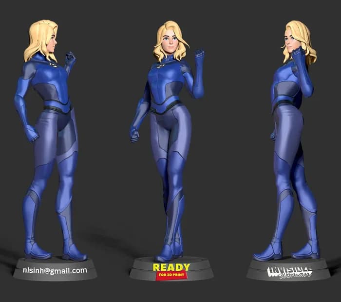 STL - invisible woman render 2