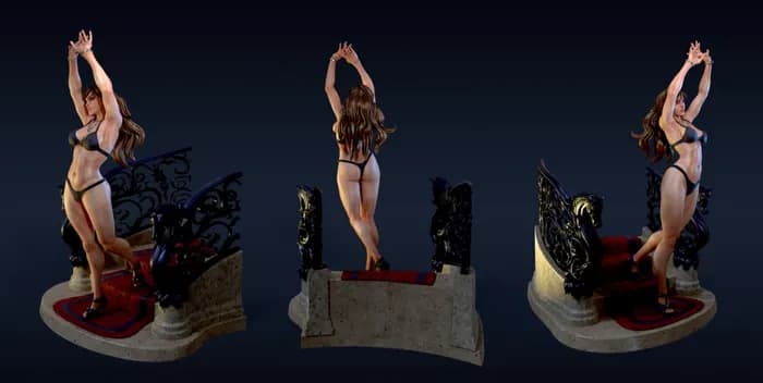 STL - irene pin up render 4