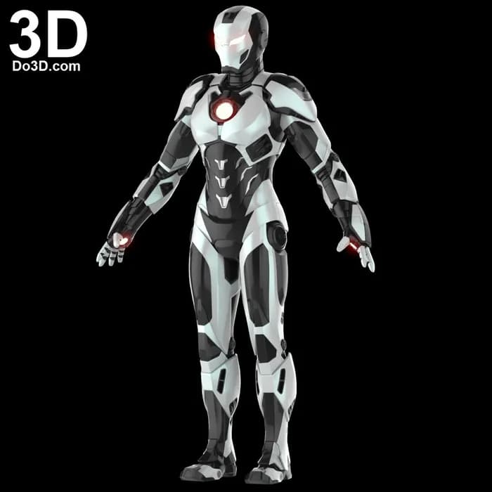 STL - iron man pepper potts rescue suit do3d render 1