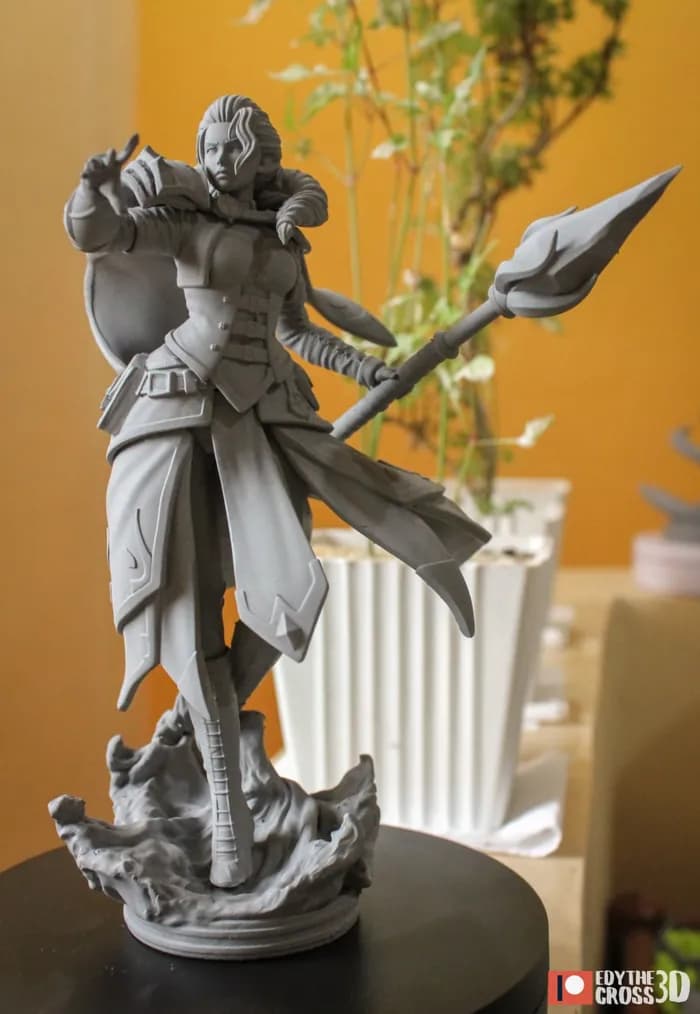 STL - jaina proudmoore world of warcraft 3d print model render 2