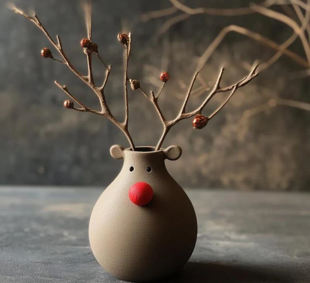 STL - Jarrón de Navideño en Forma de Guante render 2