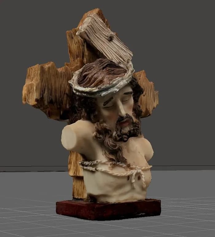 STL - jesus bust render 1