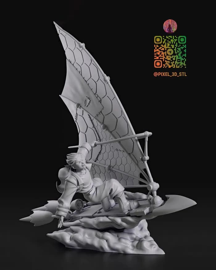 STL - Jim Hawkins de El Planeta del Tesoro render 2