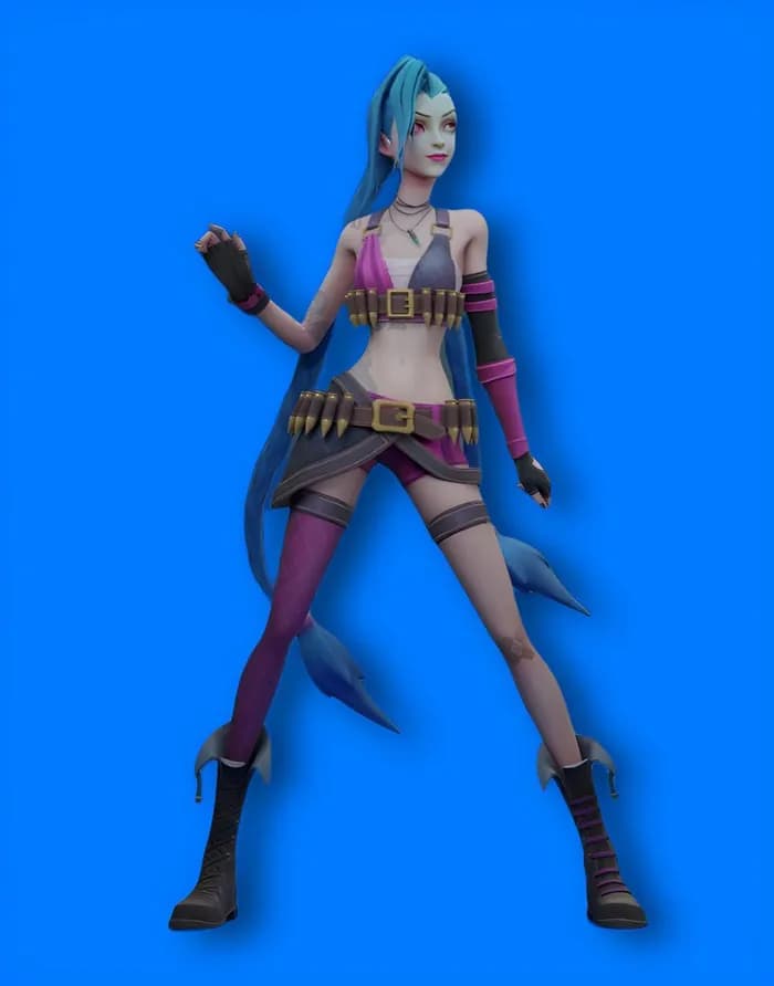 STL - jinx league of legends wild rift (full) render 1
