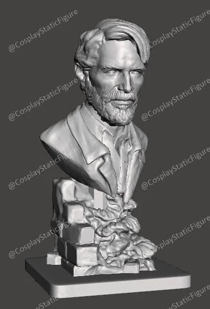 STL - joel last of us part ii 3d printable render 1