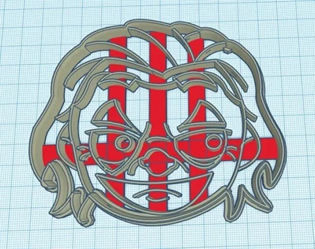 STL - joker 2019 cookie cutter arthur fleck render 1