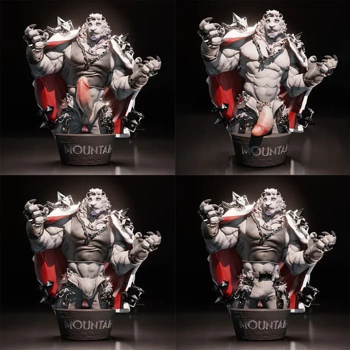 STL - just gruff mountain (extra edition) 3d print kit x