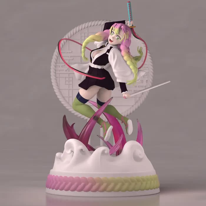STL - Kanroji Mitsuri Figura de Colección render 2