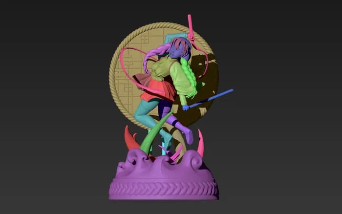 STL - Kanroji Mitsuri Figura de Colección render 5
