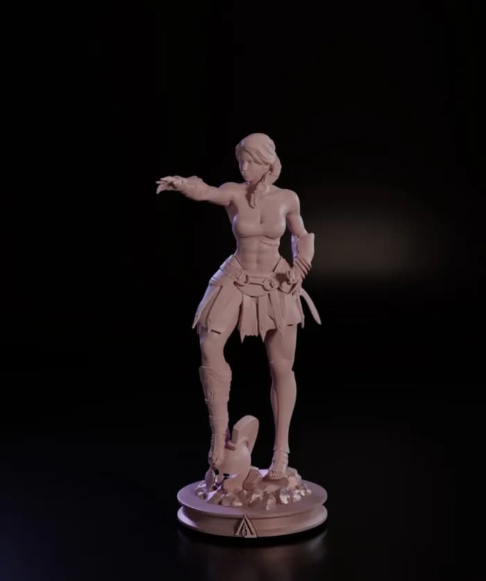 STL - Kassandra de Assassin's Creed Odyssey render 3