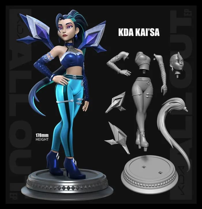 STL - kda all out kaisa render 3