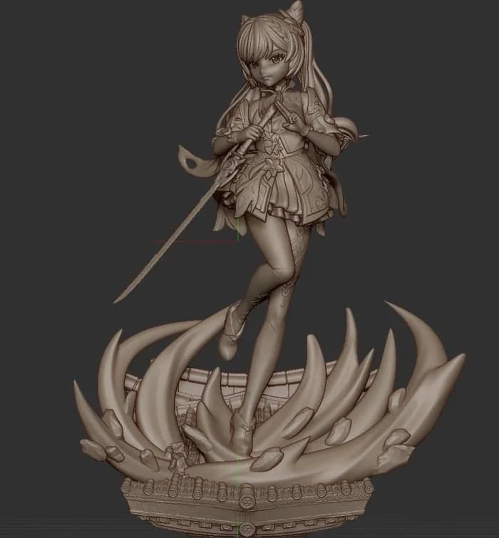 STL - keqing v1 render 2
