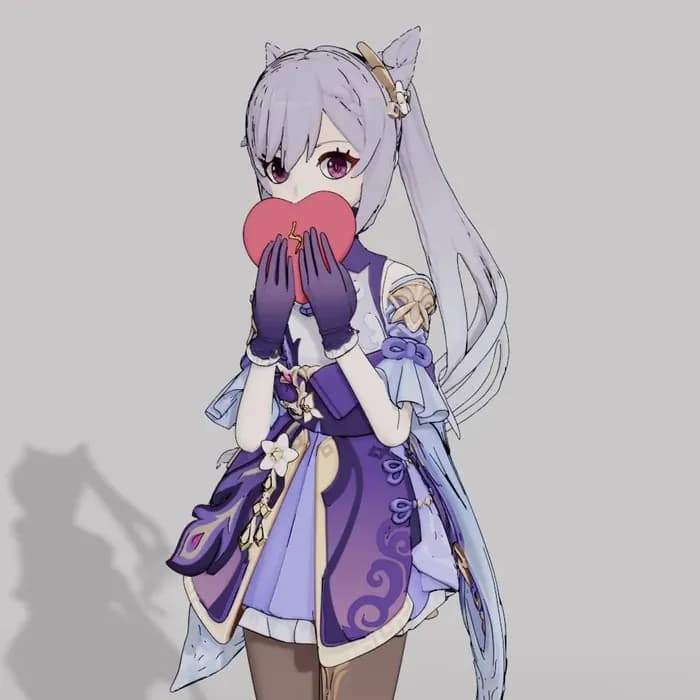 STL - keqing v2 render 2