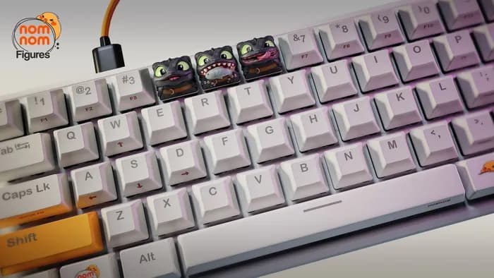 STL - keycaps toothless how to train your dragon render 2