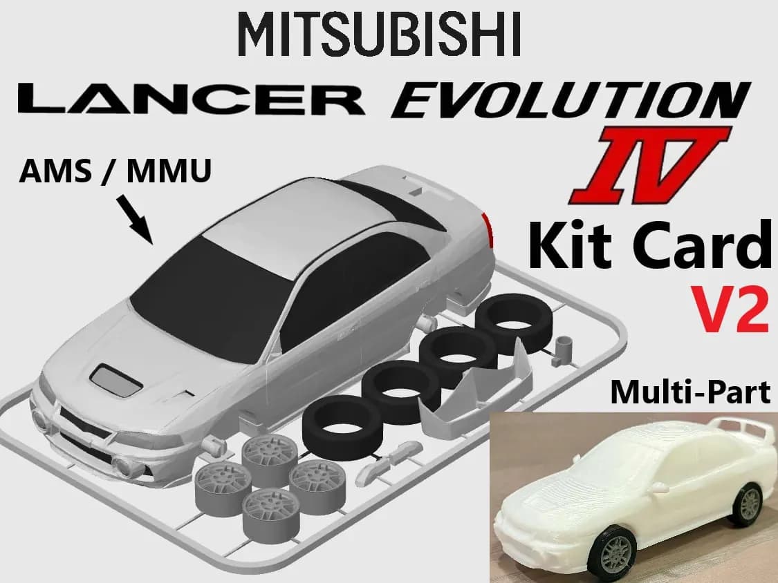 STL - Kit de auto Mitsubishi Lancer Evolution IV render 1