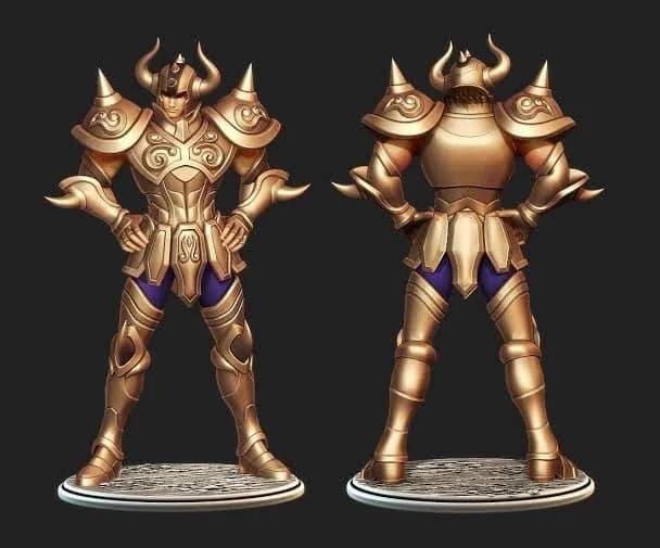 STL - knights of the zodiac saint seiya aldebaran touro render 1