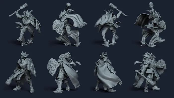 STL - korgor actionpose rar render 3