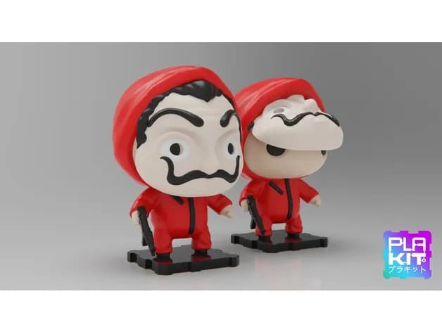 STL - la casa de papel money heist netflix series render 2