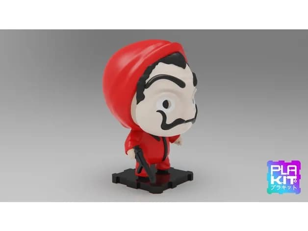 STL - la casa de papel money heist netflix series render 3