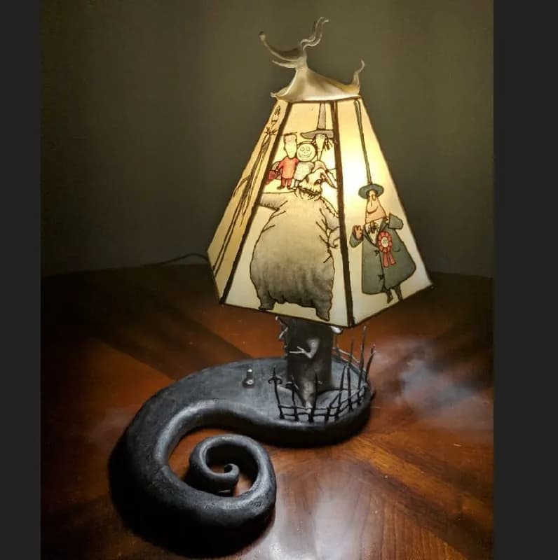 STL - Lámpara de pesadilla antes de Navidad render 4
