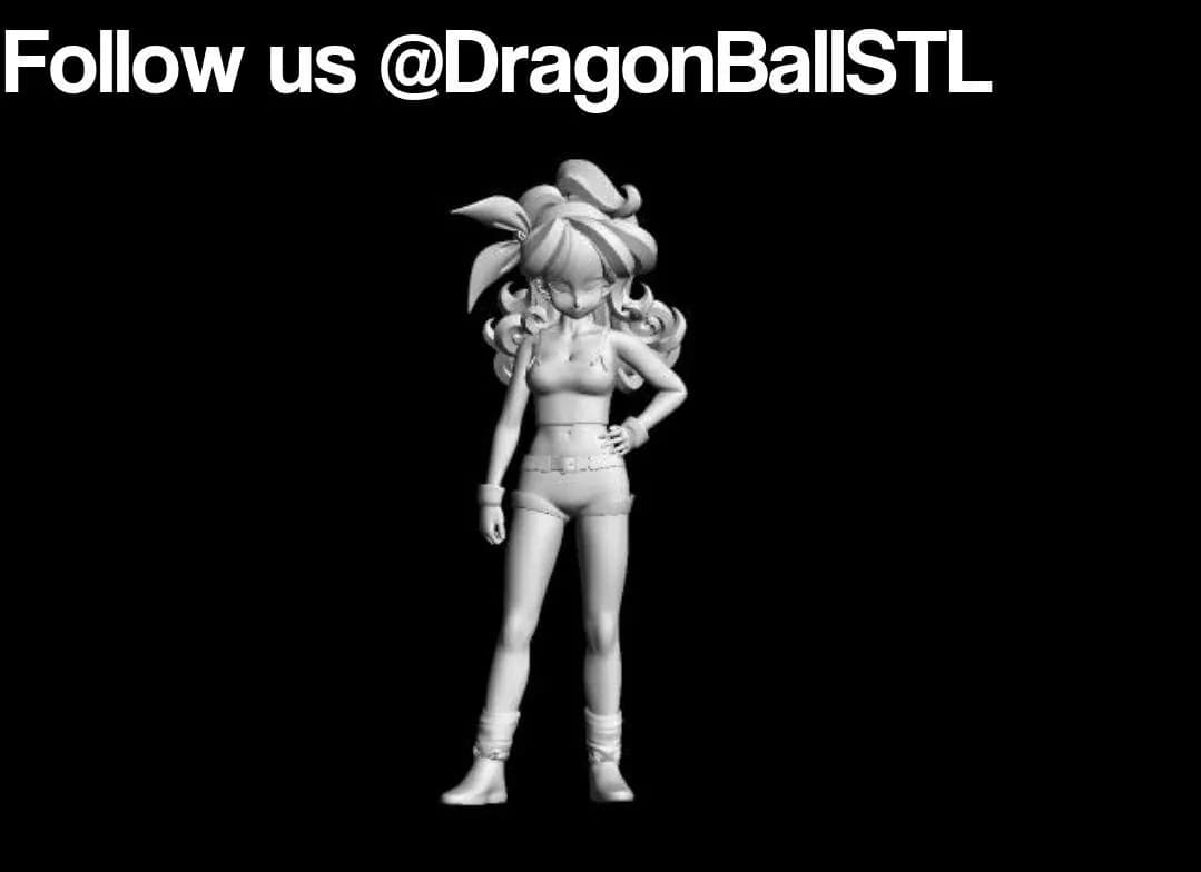 STL - Lanzador de 3ra generación de Dragon Ball render 1
