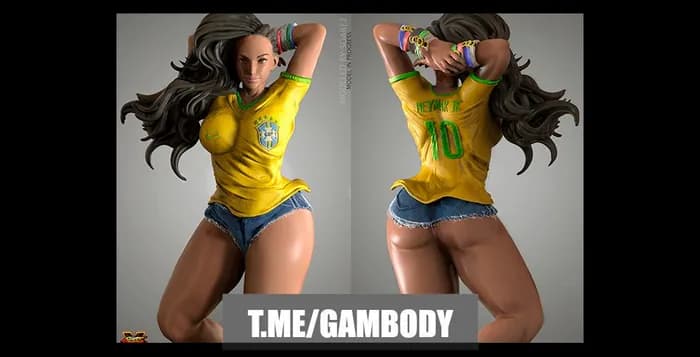 STL - laura matsuda, street fighter, natasha hopkins render 1