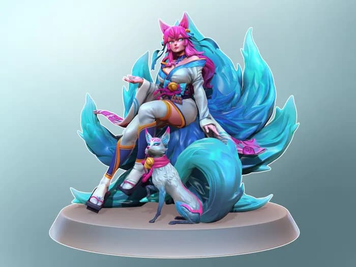 STL - league of legend sprite blossom ahri render 3