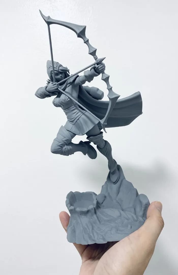 STL - league of legends ashe classic skin render 2