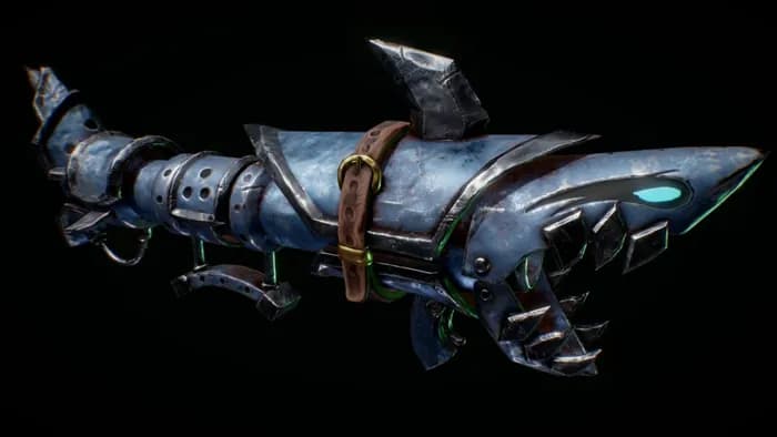 STL - league of legends jinx fishbones bazooka stl render 1