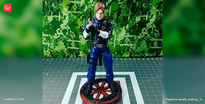 STL - leon kennedy resident evil 2 gambody render 2
