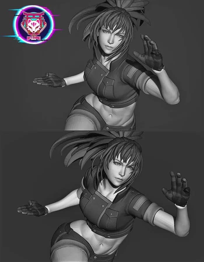 STL - Leona Heidern The King of Fighters render 3