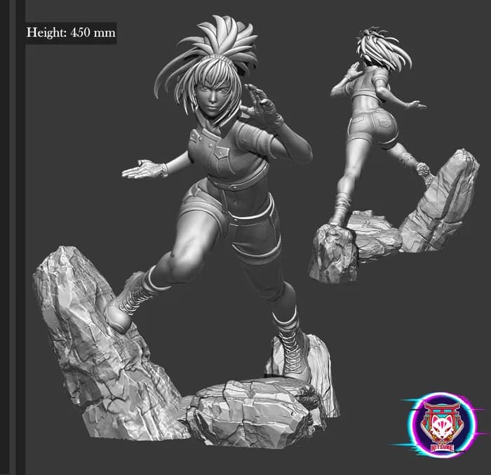 STL - Leona Heidern The King of Fighters render 4