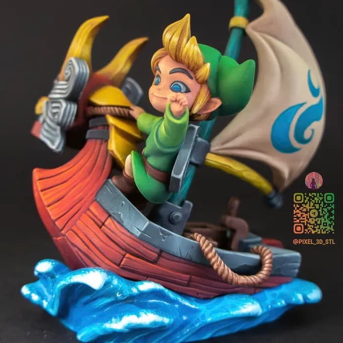 STL - Link en el Rey de los Leones Rojos render 2