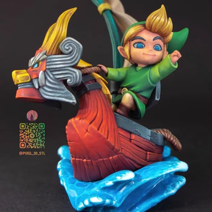 STL - Link en el Rey de los Leones Rojos render 3