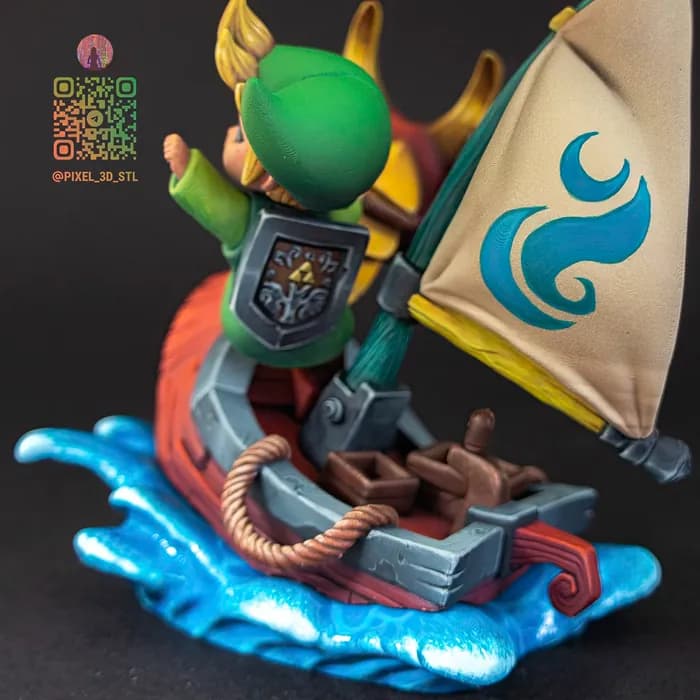 STL - Link en el Rey de los Leones Rojos render 4