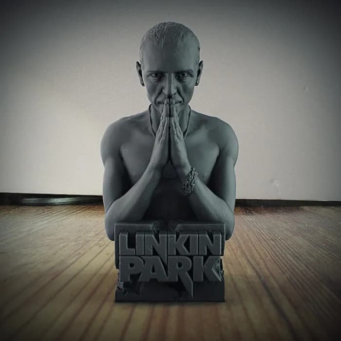 STL - linkin park chester bennington stl render 1
