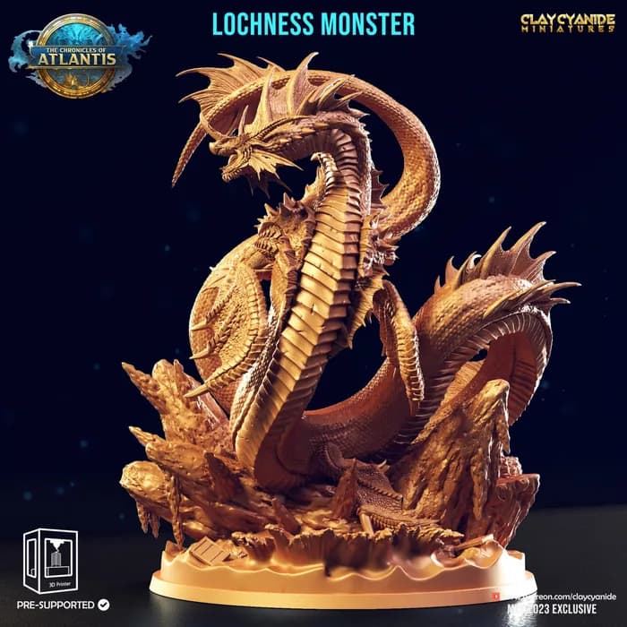 STL - lochness monster render 2